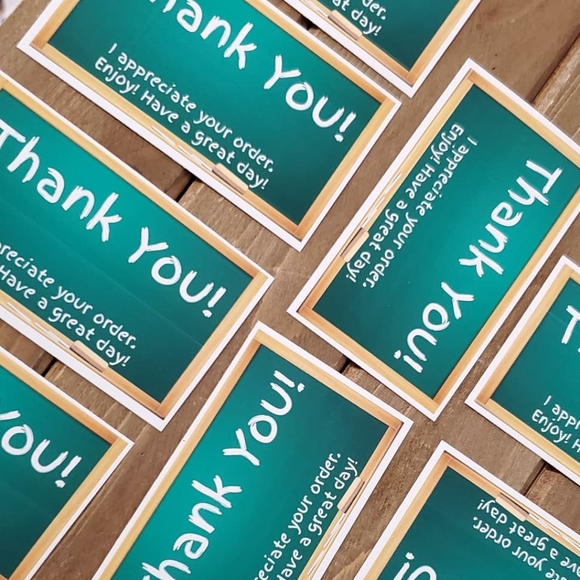 Office Thank You Cards Business Card Size Chalk Poshmark
